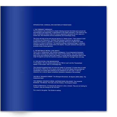 HEURISTIC BREW HAPPENSTANCE COLLISION Book Variant Industrial Blueprint 1/150 Limited Transmissions