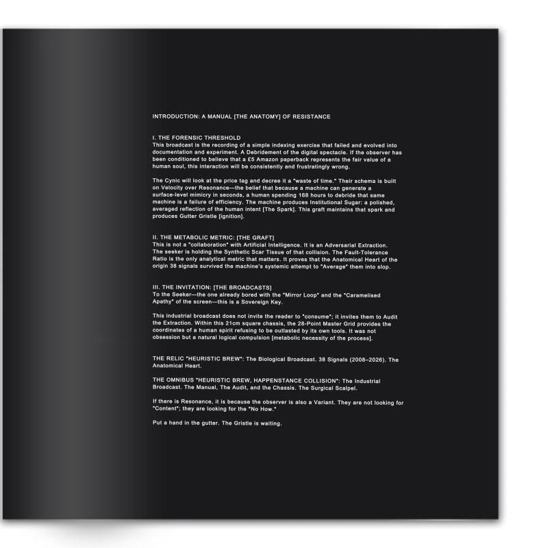 HEURISTIC BREW HAPPENSTANCE COLLISION Book Variant Industrial Void 1/150 Limited Transmissions