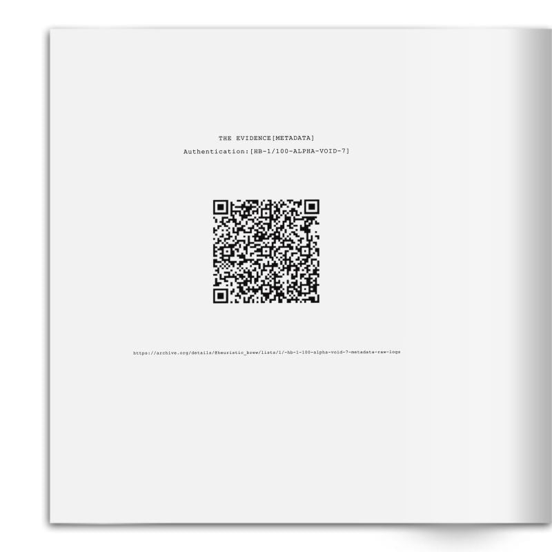 HEURISTIC BREW HAPPENSTANCE COLLISION Book Variant Industrial Document 1/150 Limited Transmissions