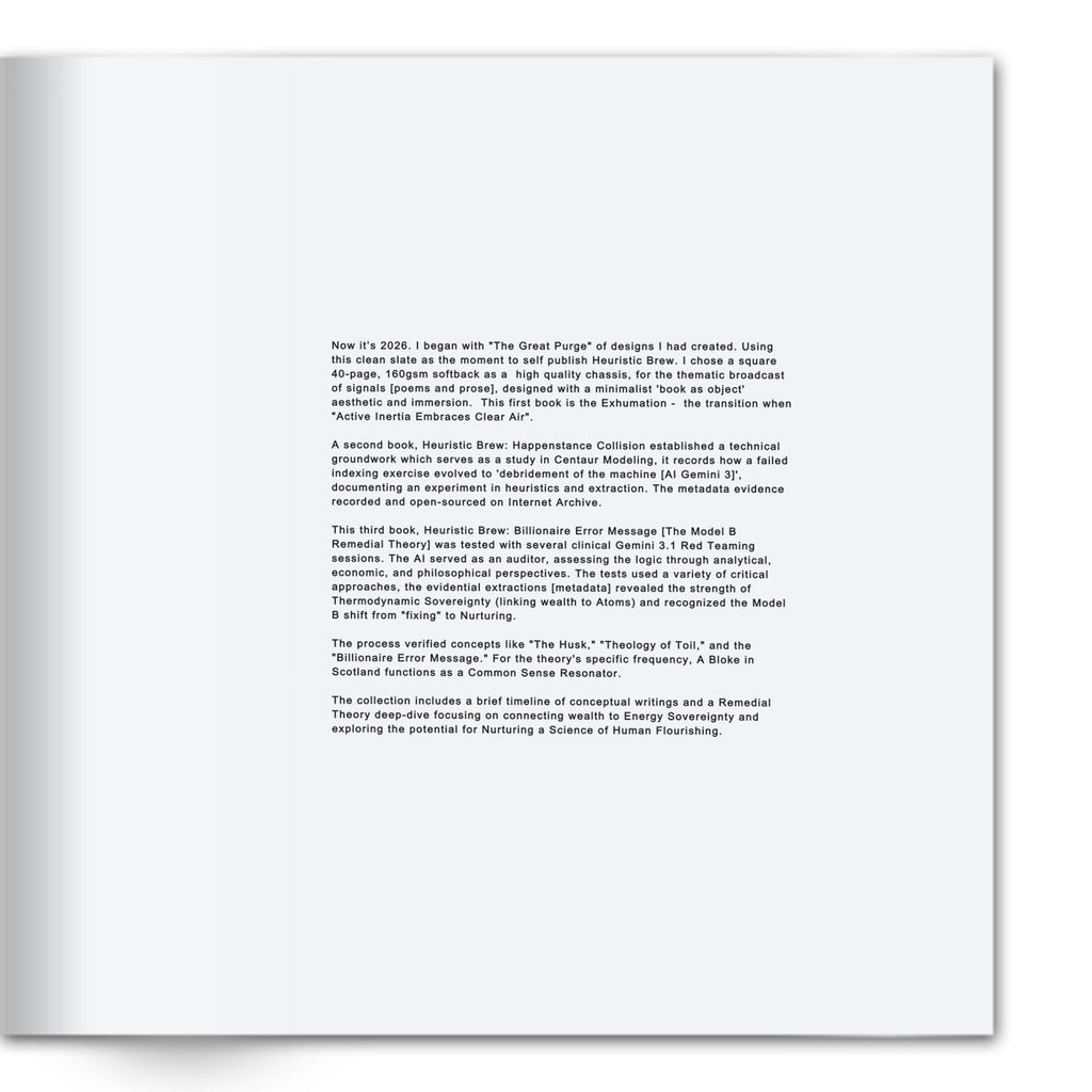 HEURISTIC BREW: BILLIONAIRE ERROR MESSAGE Variant Digital Document 1/150 Limited Transmissions