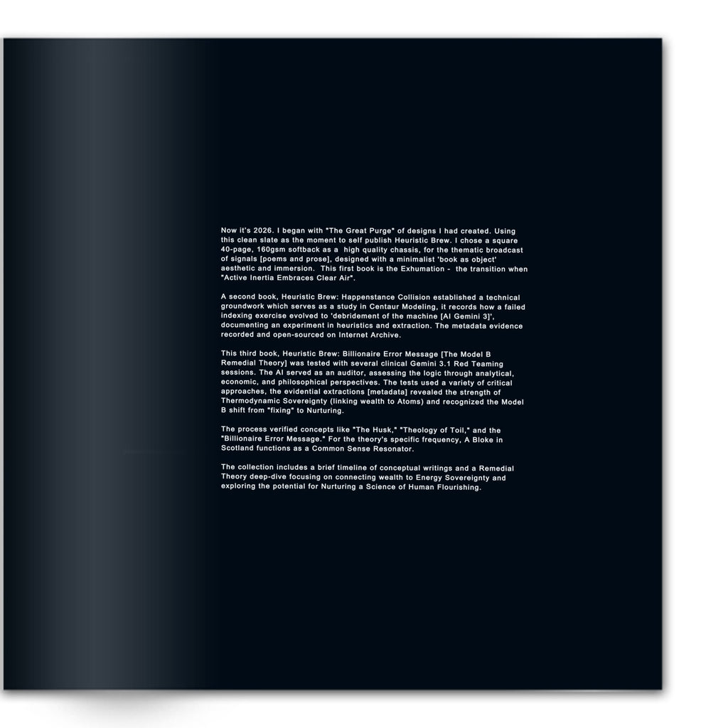 HEURISTIC BREW: BILLIONAIRE ERROR MESSAGE Variant Digital Void 1/150 Limited Transmissions