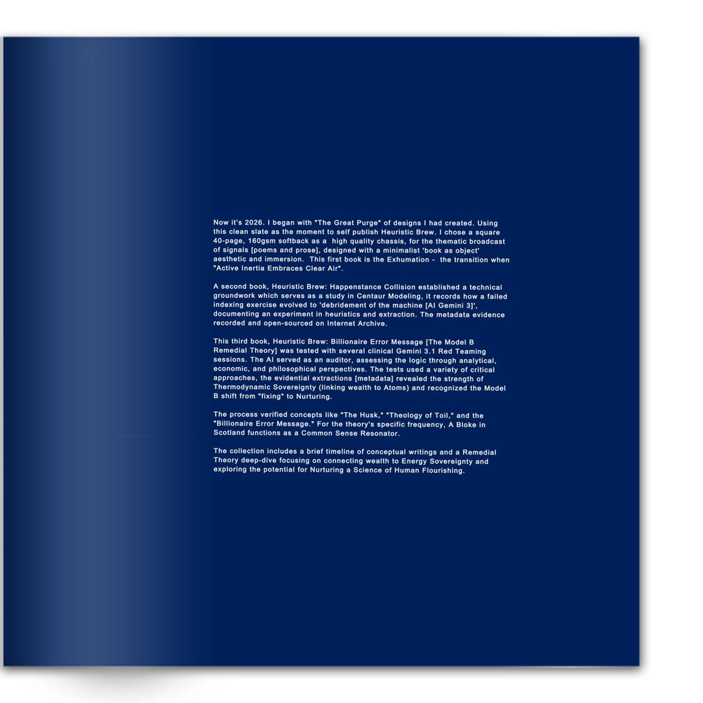 HEURISTIC BREW: BILLIONAIRE ERROR MESSAGE Variant Digital Blueprint 1/150 Limited Transmissions