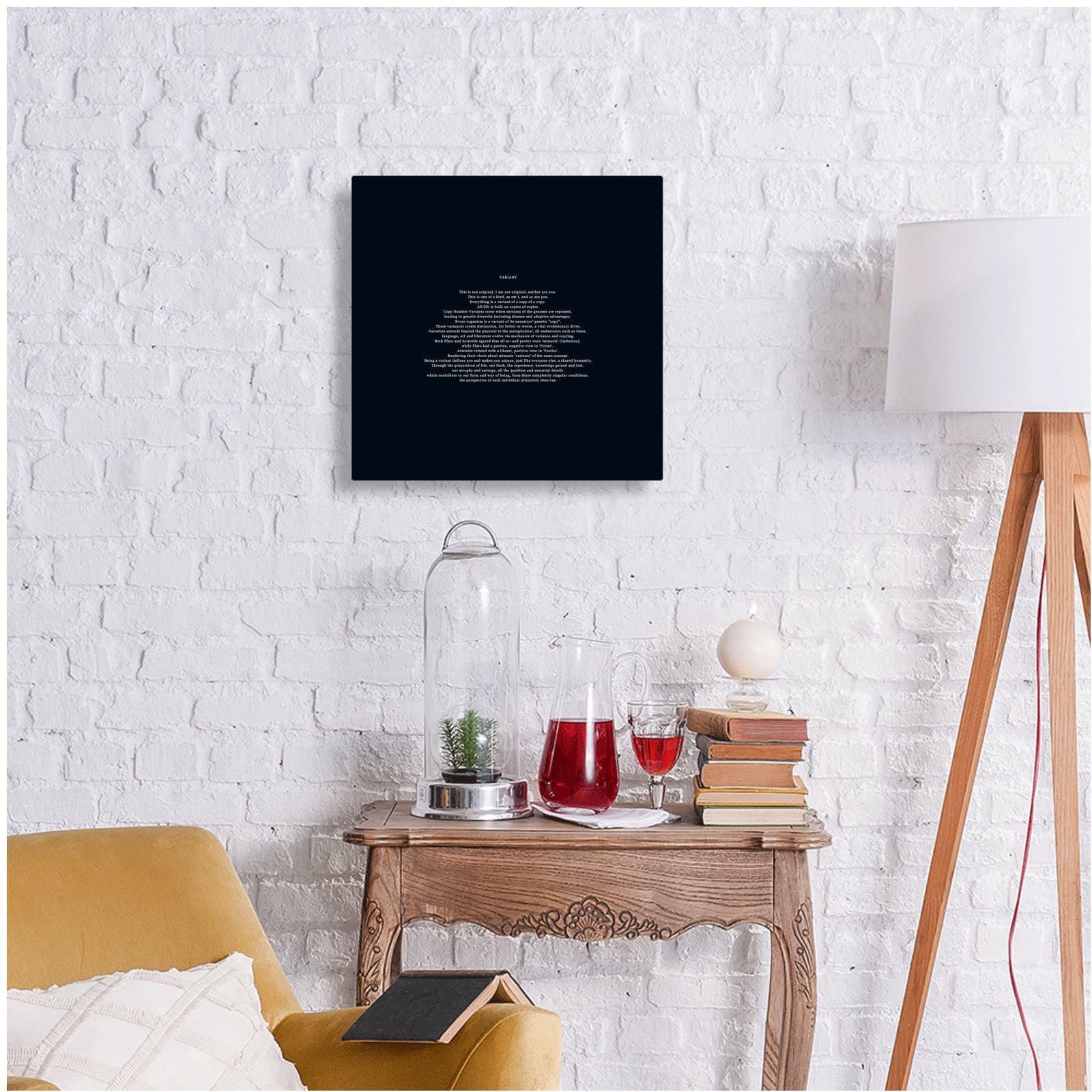 VARIANT Poem Prose Philosophy Variant Digital Void Metal Print