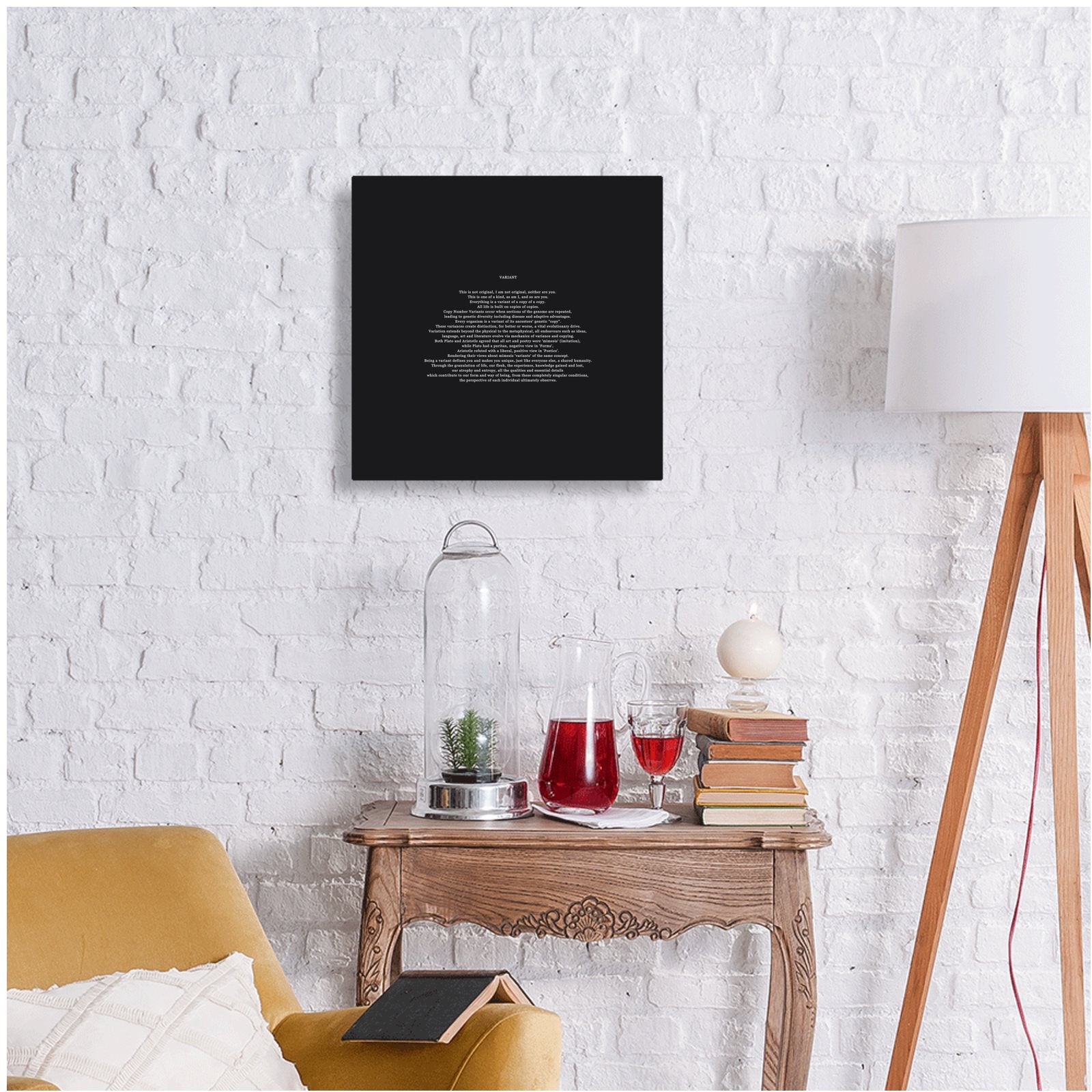 VARIANT Poem Prose Philosophy Variant Industrial Void Metal Print