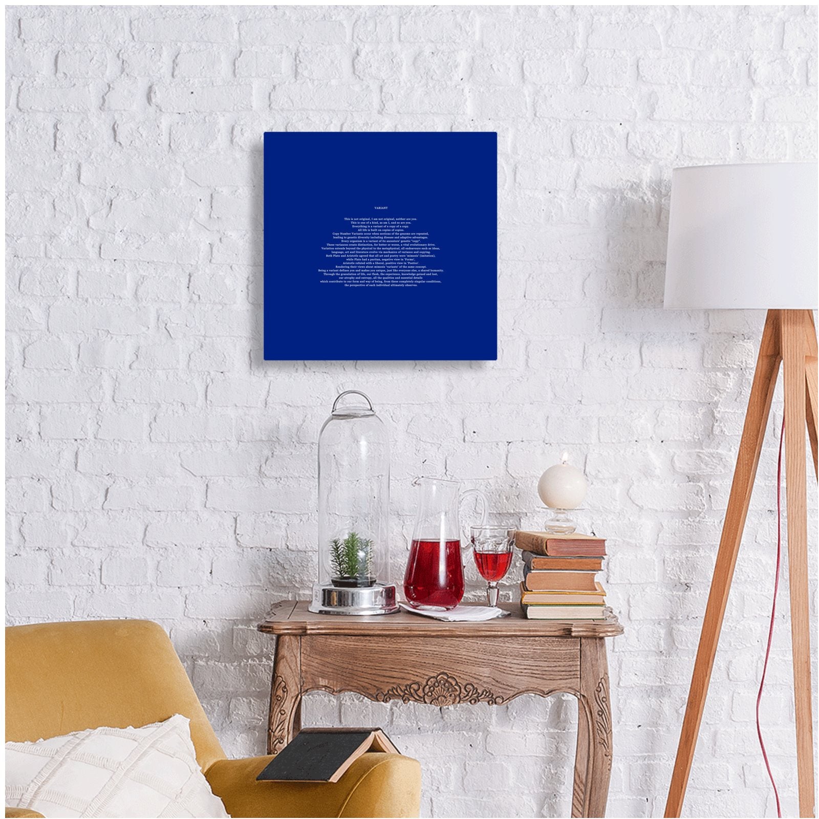 VARIANT Poem Prose Philosophy Variant Industrial Blueprint Metal Print