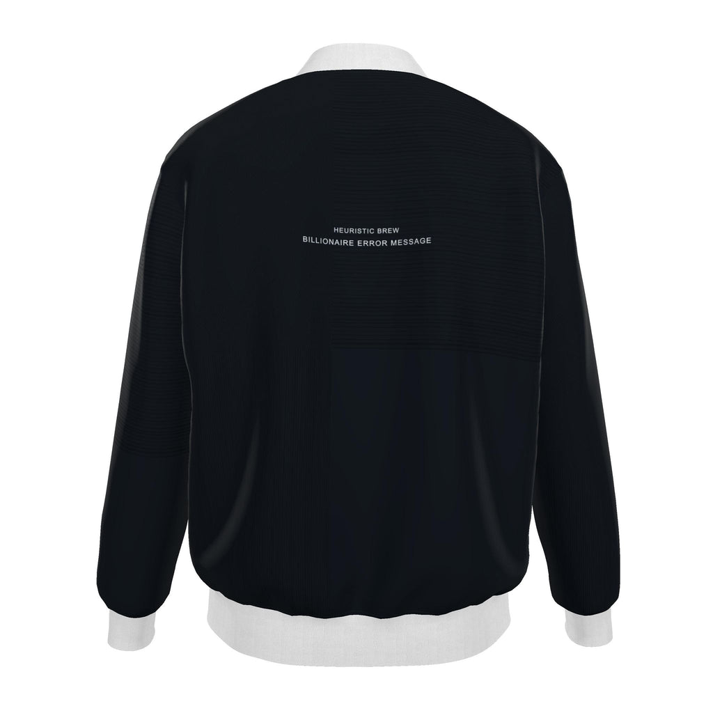 HEURISTIC BREW: BILLIONAIRE ERROR MESSAGE Variant Digital Void Men's Generous Fit Bomber Jacket Limited Transmission