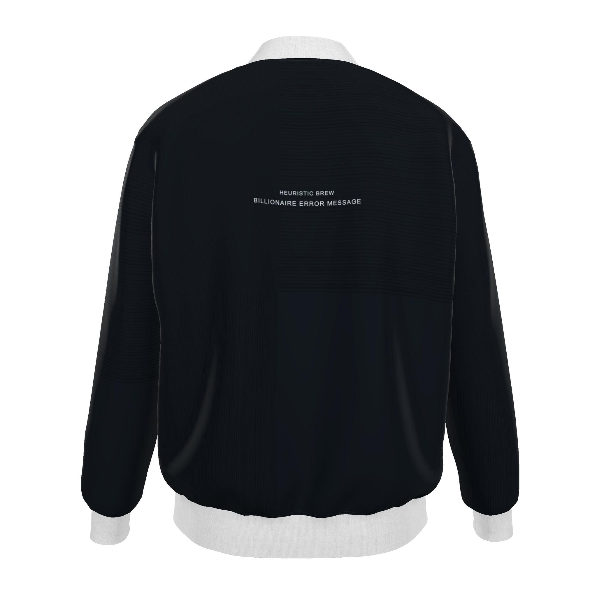HEURISTIC BREW: BILLIONAIRE ERROR MESSAGE Variant Digital Void Men's Generous Fit Bomber Jacket Limited Transmission