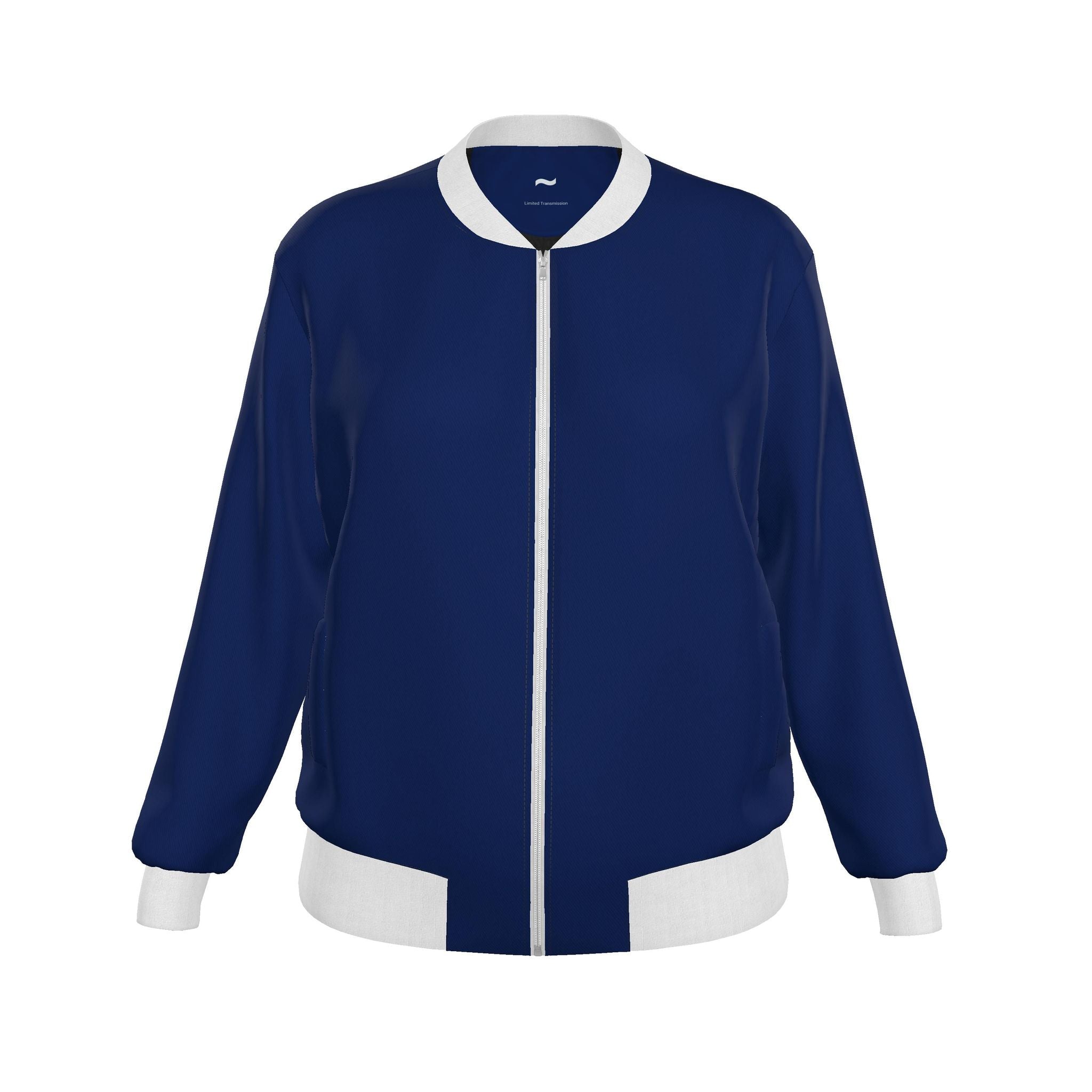 HEURISTIC BREW: BILLIONAIRE ERROR MESSAGE Variant Digital Blueprint Women's Generous Fit Denim Bomber Jacket Limited Transmission