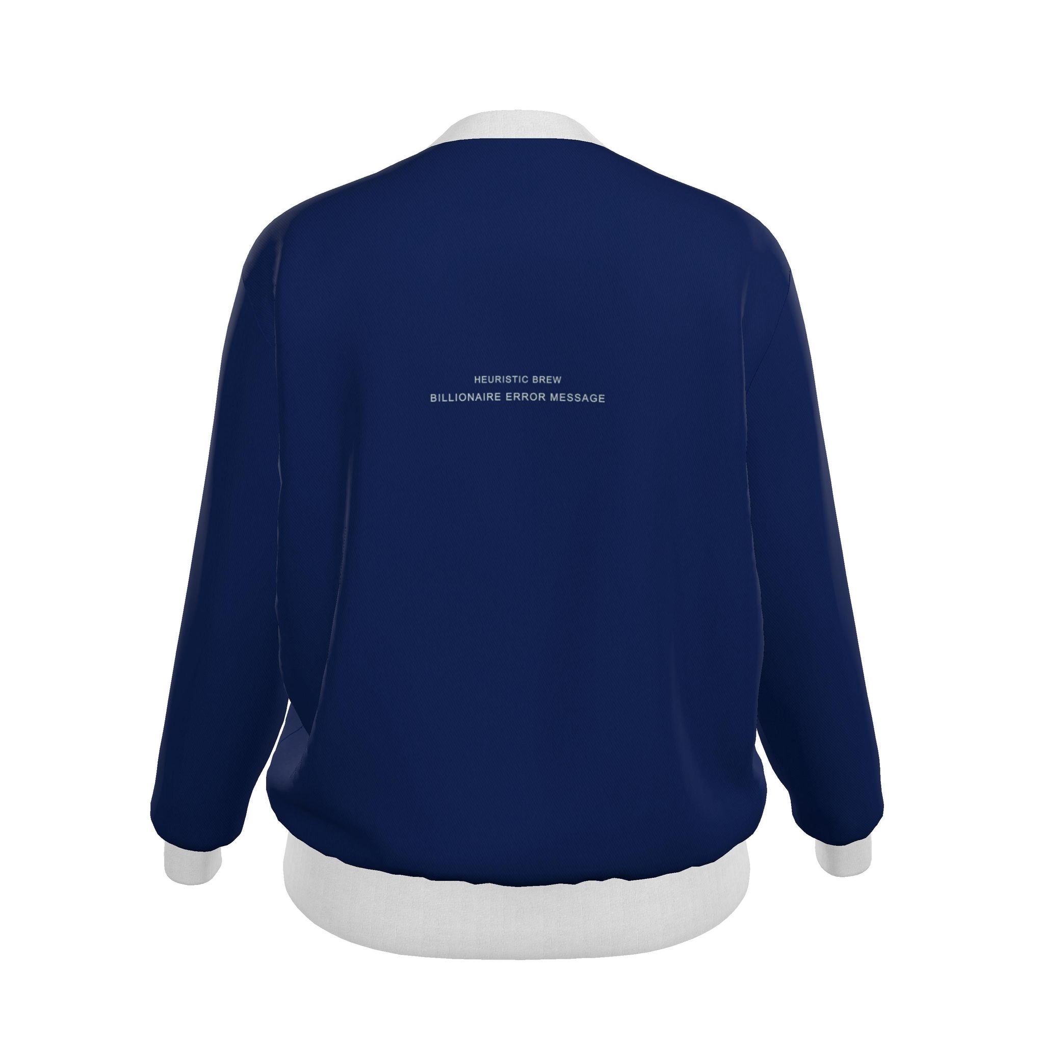 HEURISTIC BREW: BILLIONAIRE ERROR MESSAGE Variant Digital Blueprint Women's Generous Fit Denim Bomber Jacket Limited Transmission