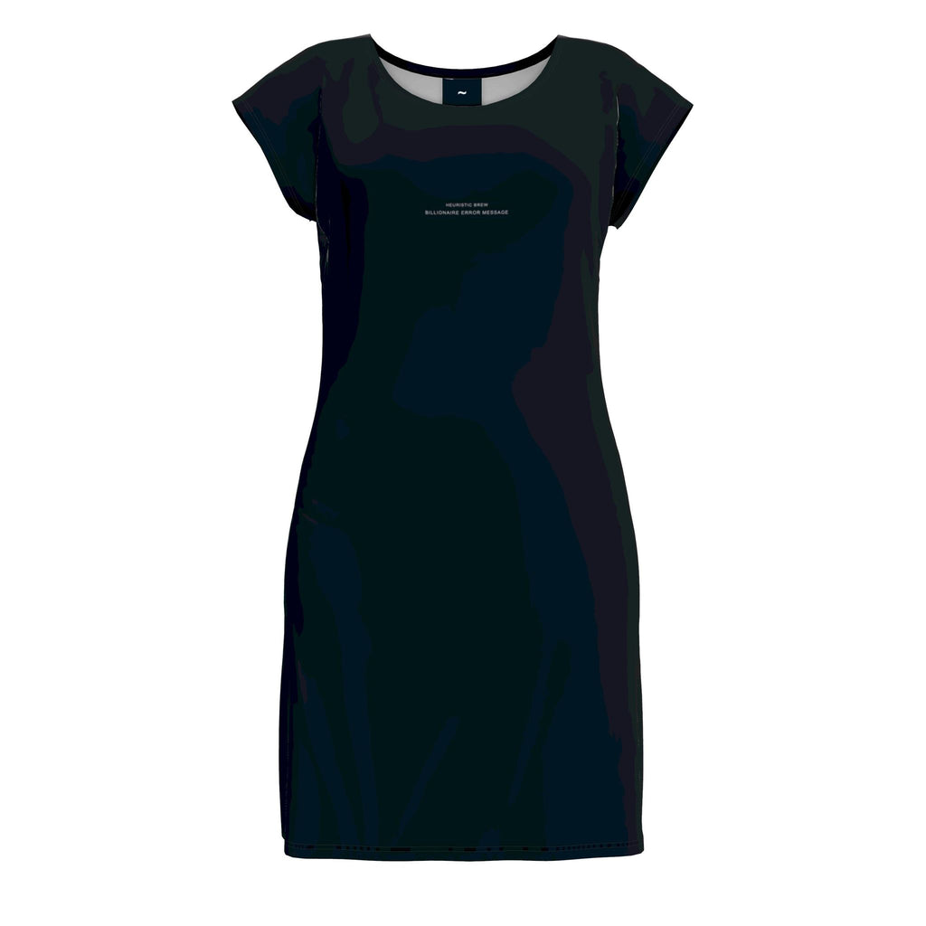 HEURISTIC BREW: BILLIONAIRE ERROR MESSAGE Variant Digital Void Soft Jersey Tunic T-shirt Dress