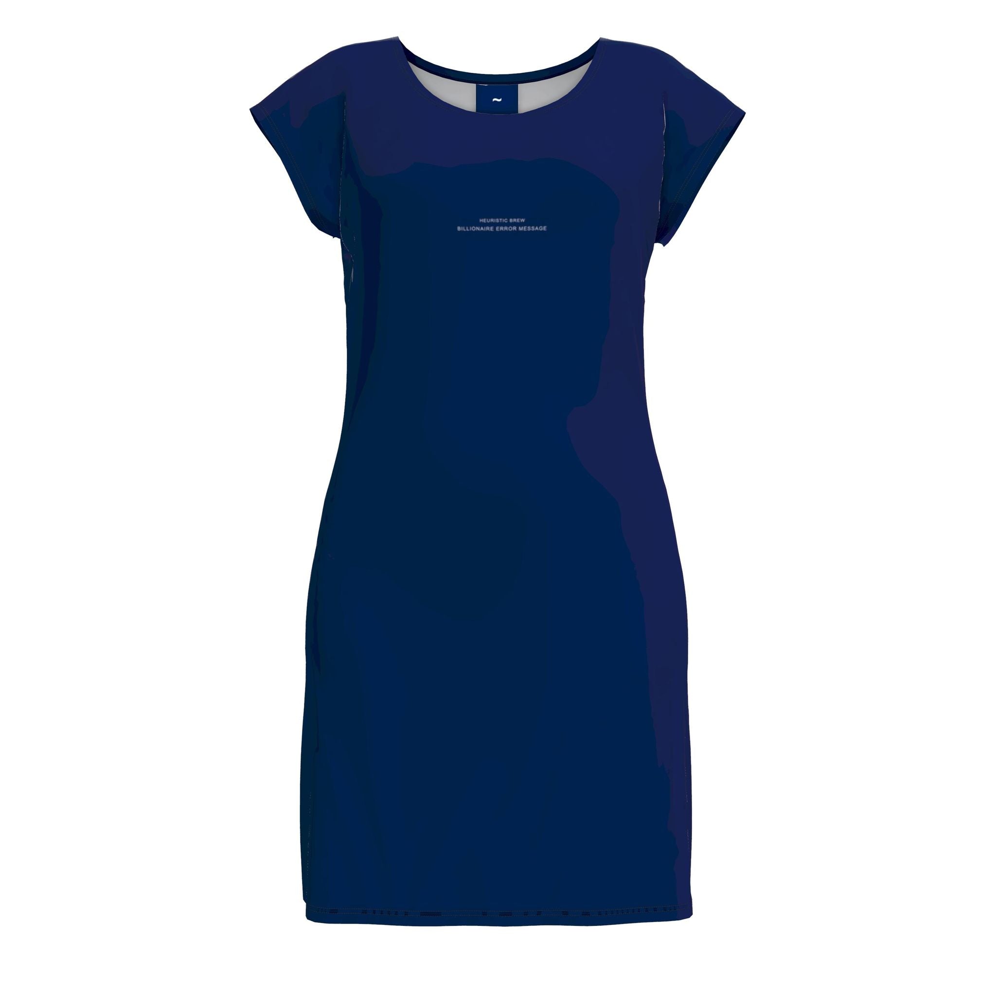 HEURISTIC BREW: BILLIONAIRE ERROR MESSAGE Variant Digital Blueprint Soft Jersey Tunic T-shirt Dress