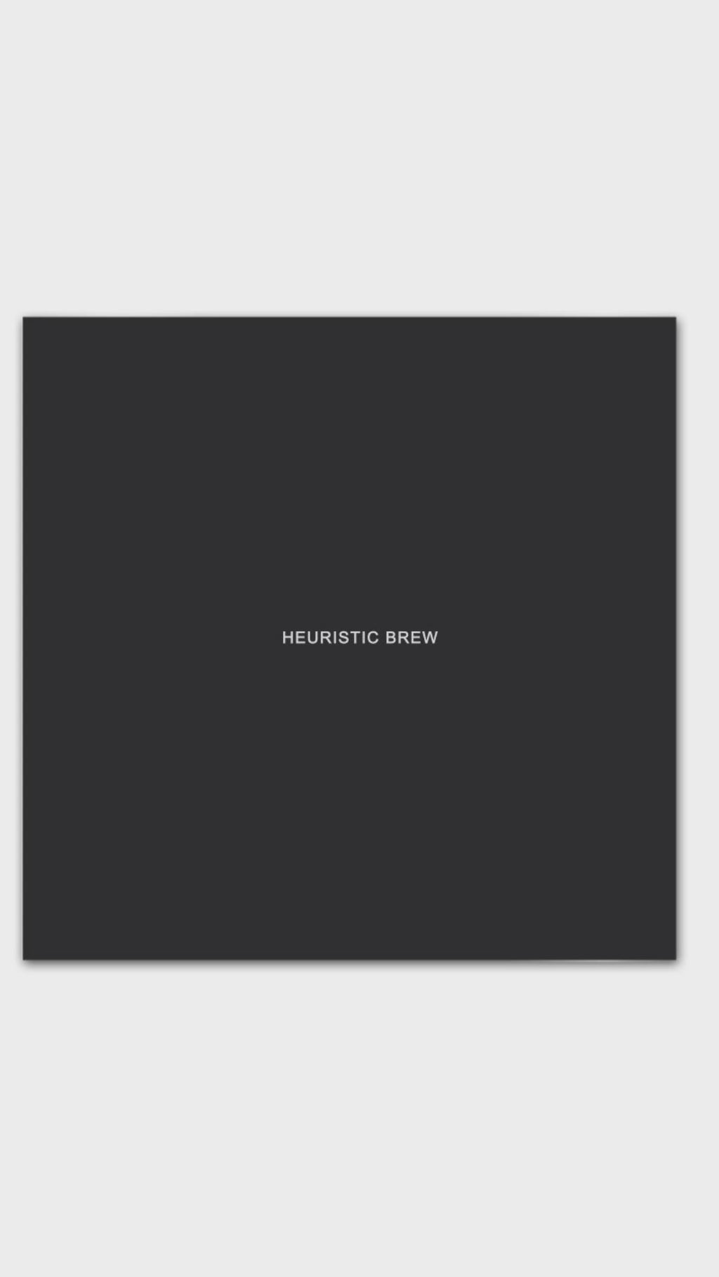HEURISTIC BREW Broadcast Book Variant Found Void 1/150 Limited Transmissions