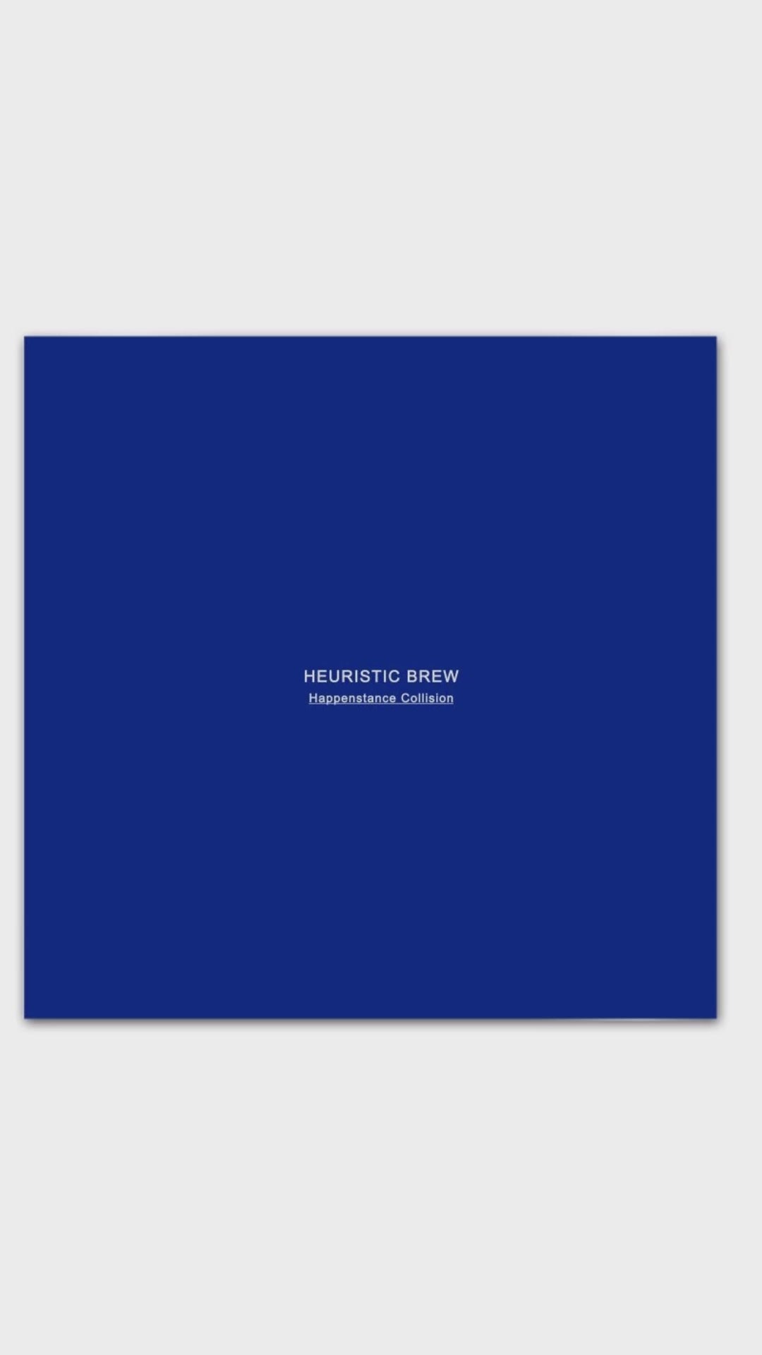 HEURISTIC BREW HAPPENSTANCE COLLISION Book Variant Industrial Blueprint 1/150 Limited Transmissions