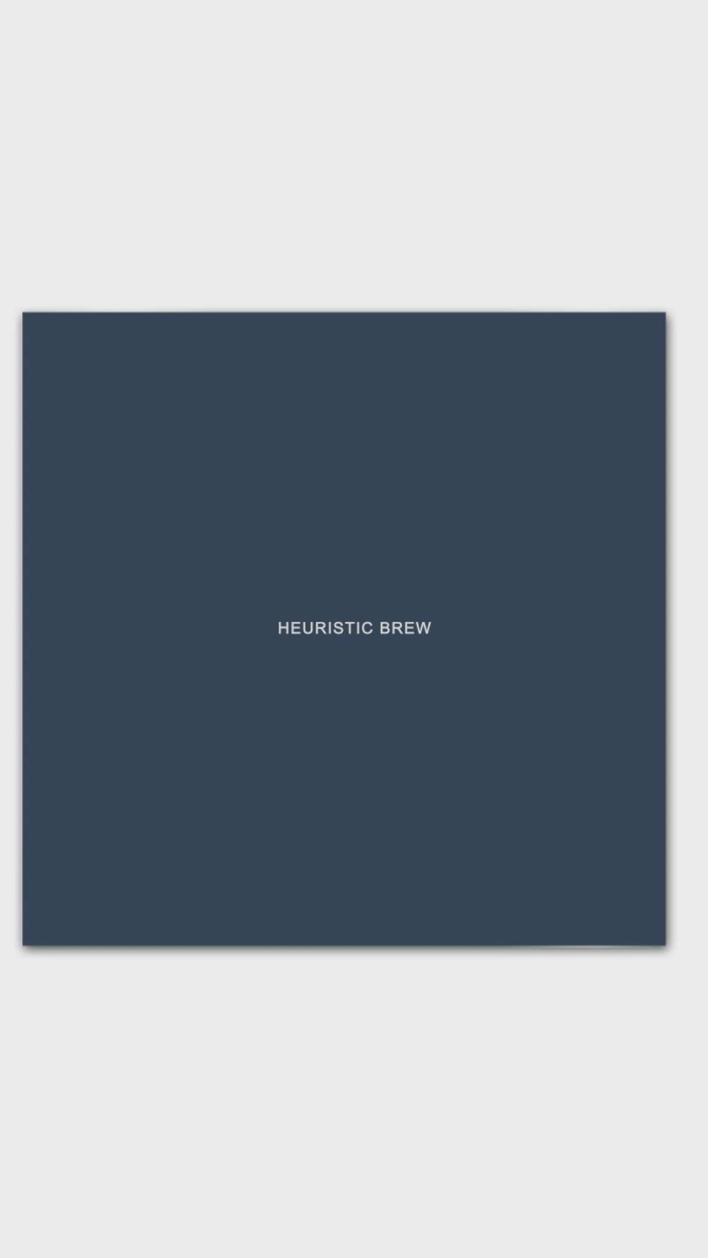 HEURISTIC BREW Broadcast Book Variant Found Blueprint 1/150 Limited Transmissions
